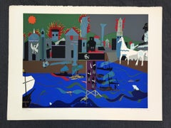 "La caduta di Troia" 1979 - Serigrafia in edizione limitata autografata