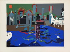 "La caduta di Troia" 1979 - Serigrafia in edizione limitata autografata