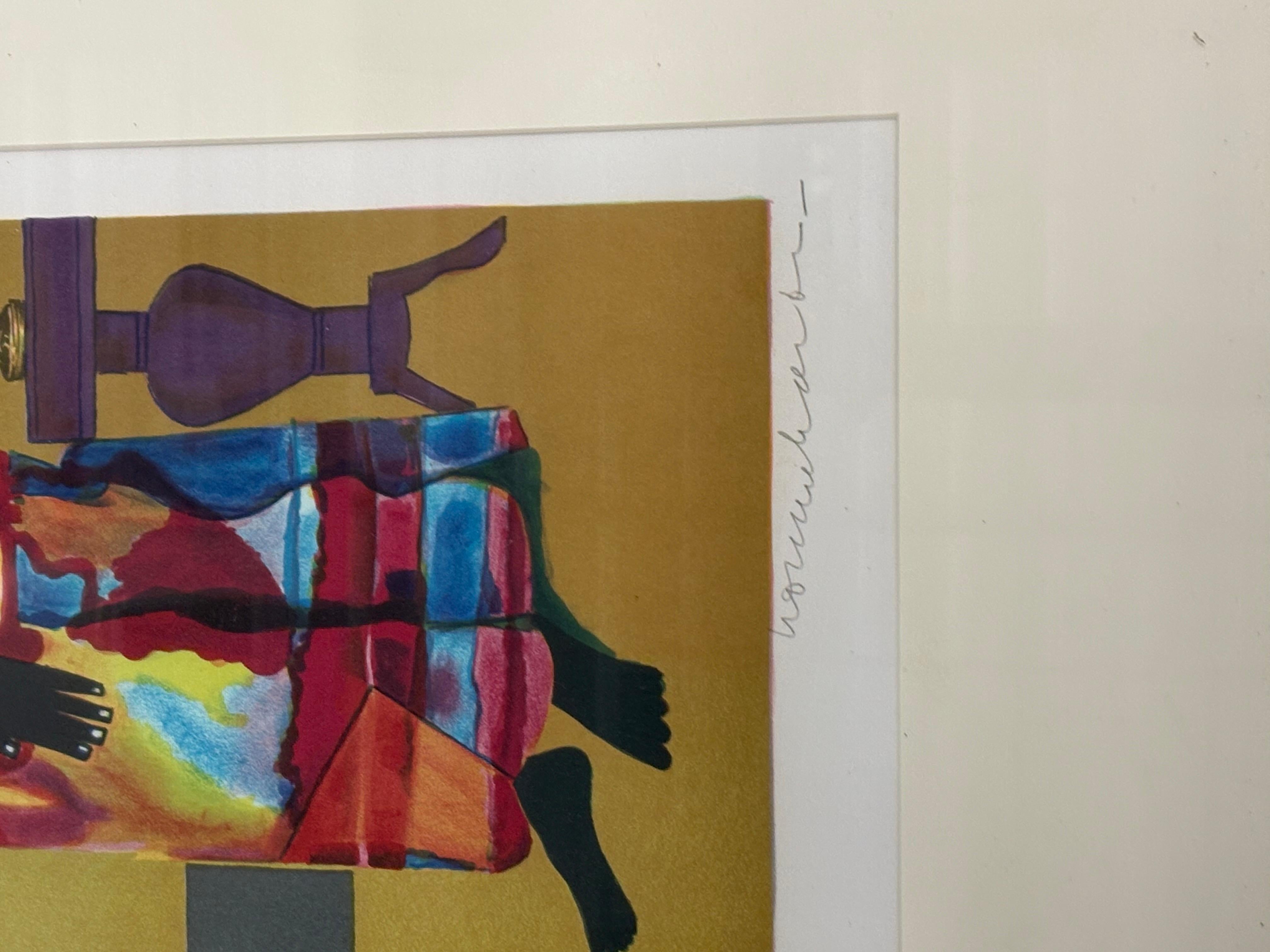 Romare Bearden lithograph “The Falling Star” signed and numbered. In good condition print measures 24x20.