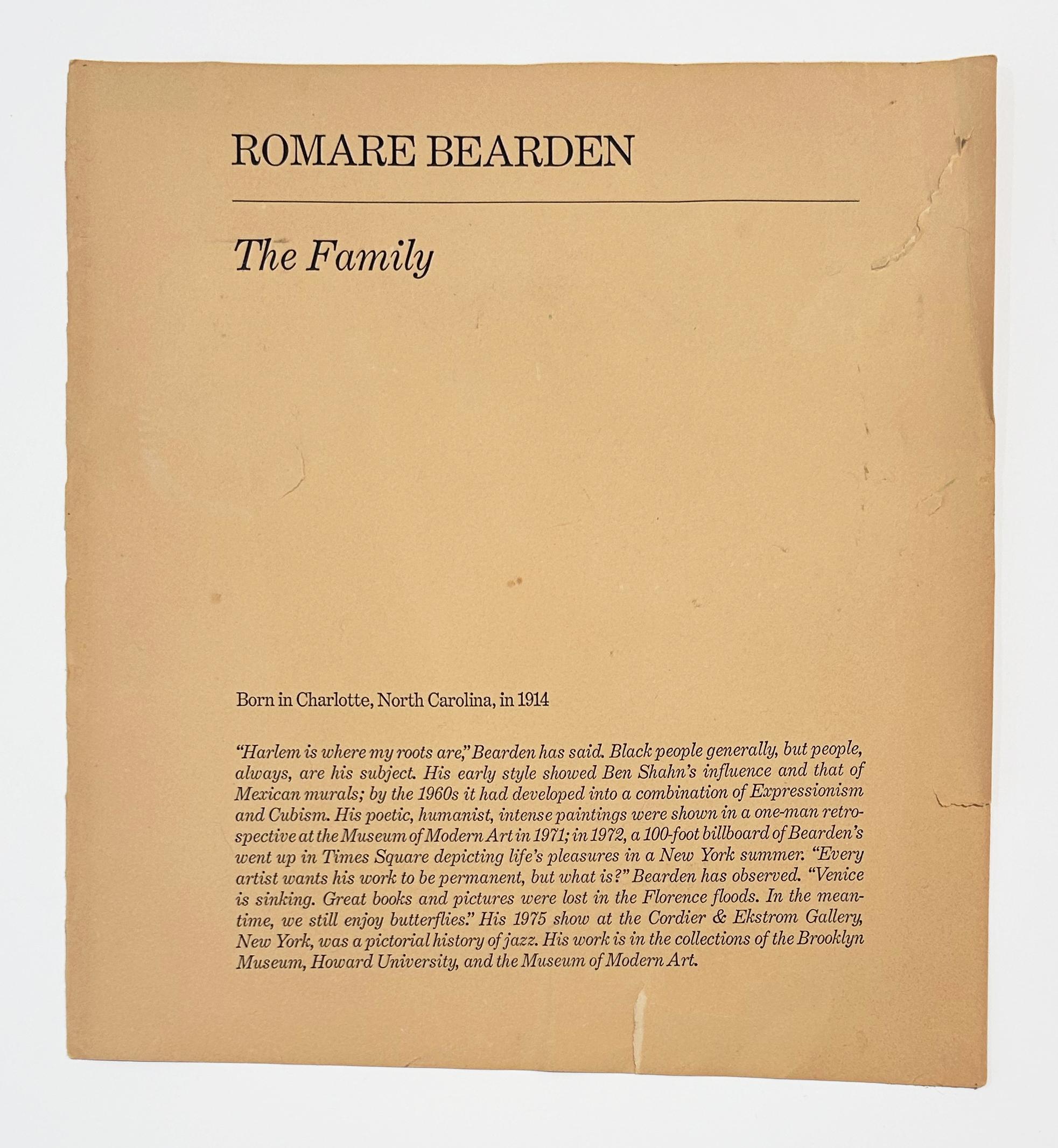 The Family - Brown Abstract Print by Romare Bearden