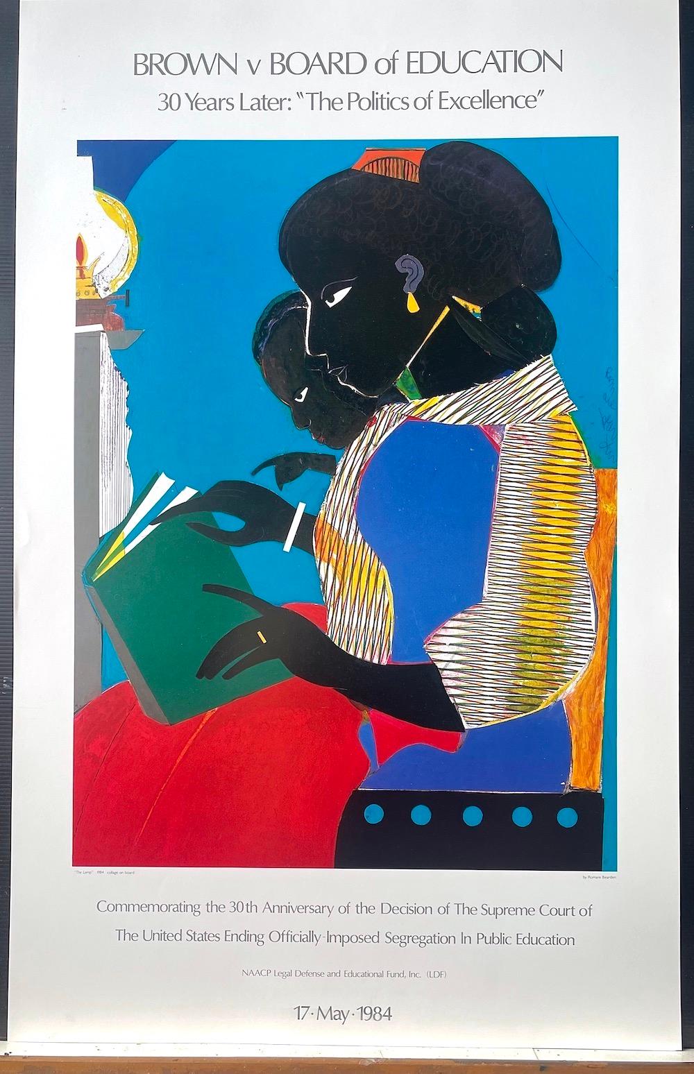 ROMARE BEARDEN 1970-1980
THE LAMP (after the 1984 collage on board by Bearden)
Commemorative Poster - Brown v. Board of Education 30 Years later: 