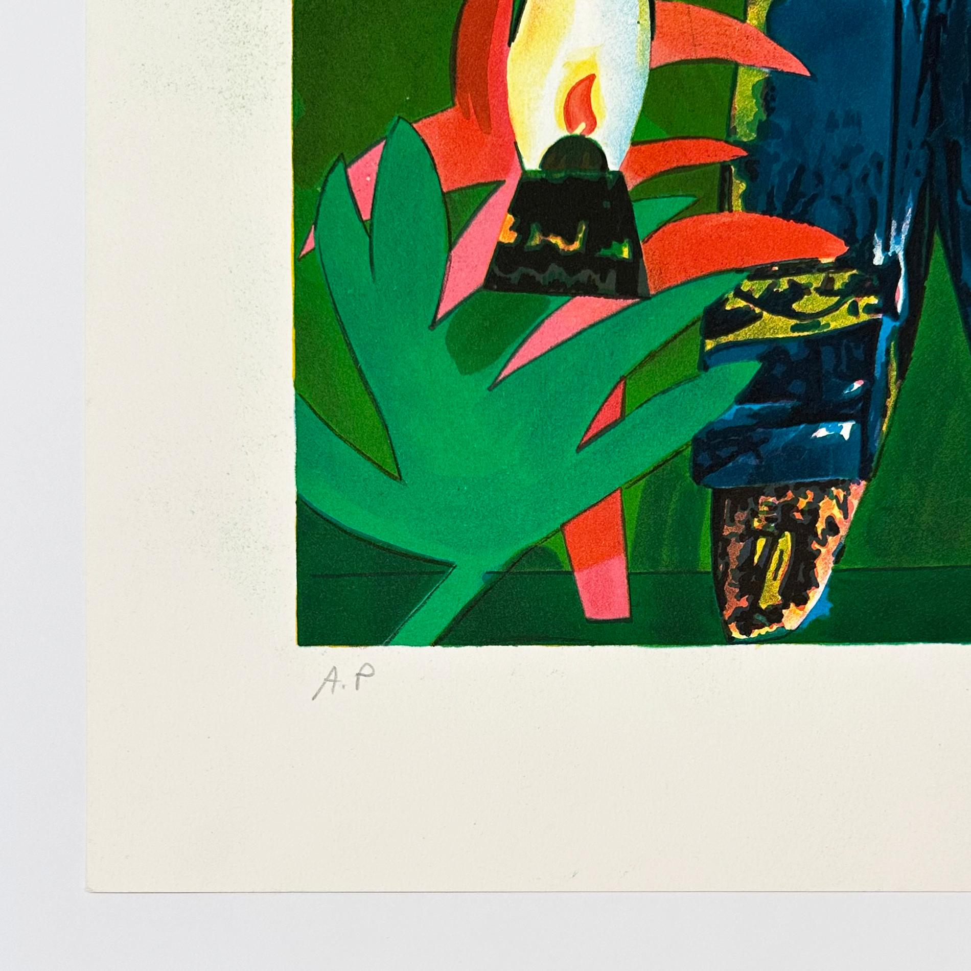 La Lanterna - Abstract Print Nero di Romare Bearden