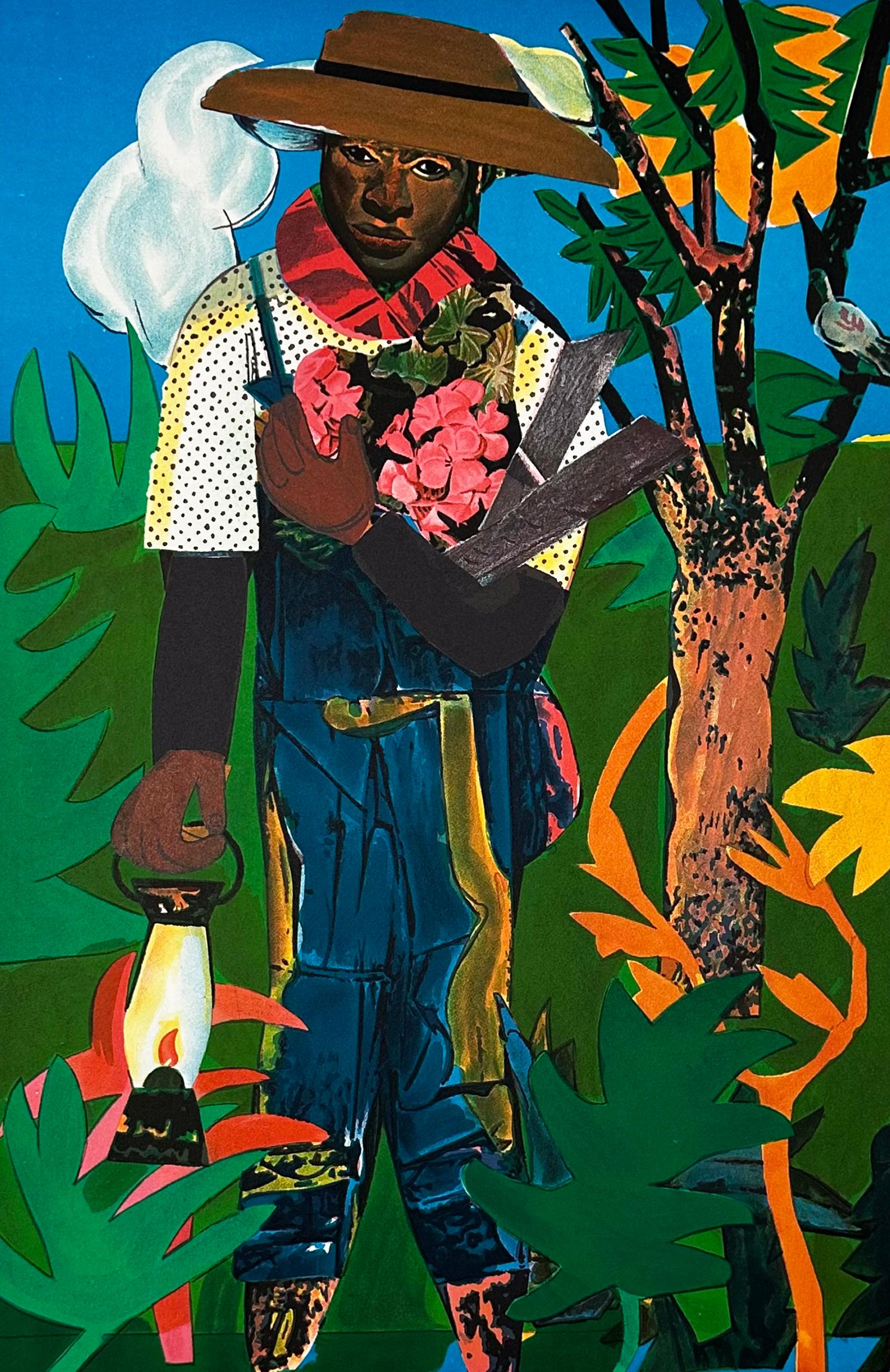 Abstract Print di Romare Bearden - La Lanterna