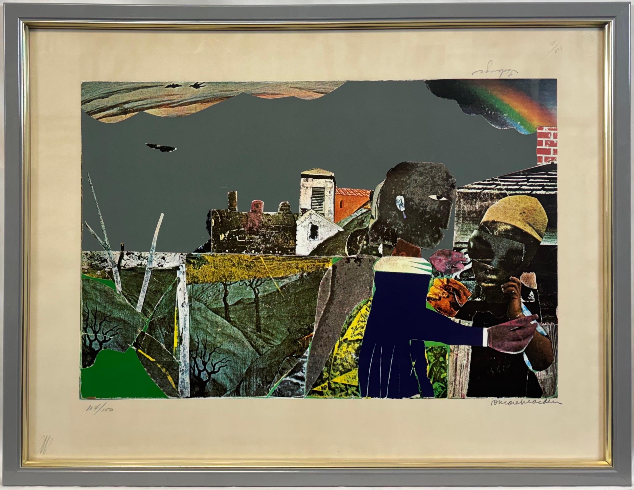 “Tidings (Carolina Memories), 1970-72” by Romare Bearden, African American