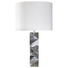 "Romboid" Clear Plexiglass Table Lamp, Flair Edition, 2021