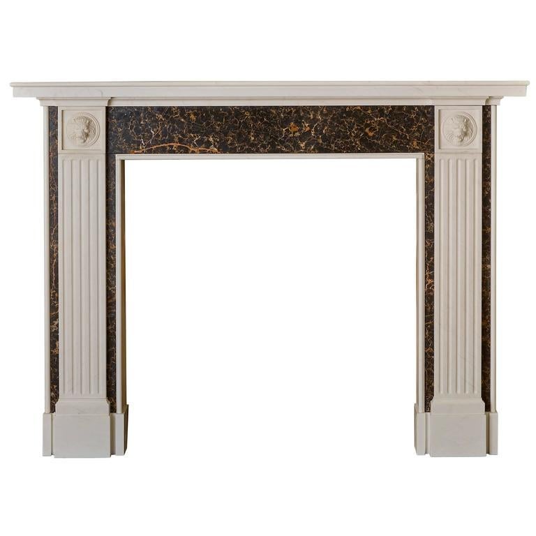European Rome Mantel by Tim Gosling for Chesney's in Statuary and Portoro Marble