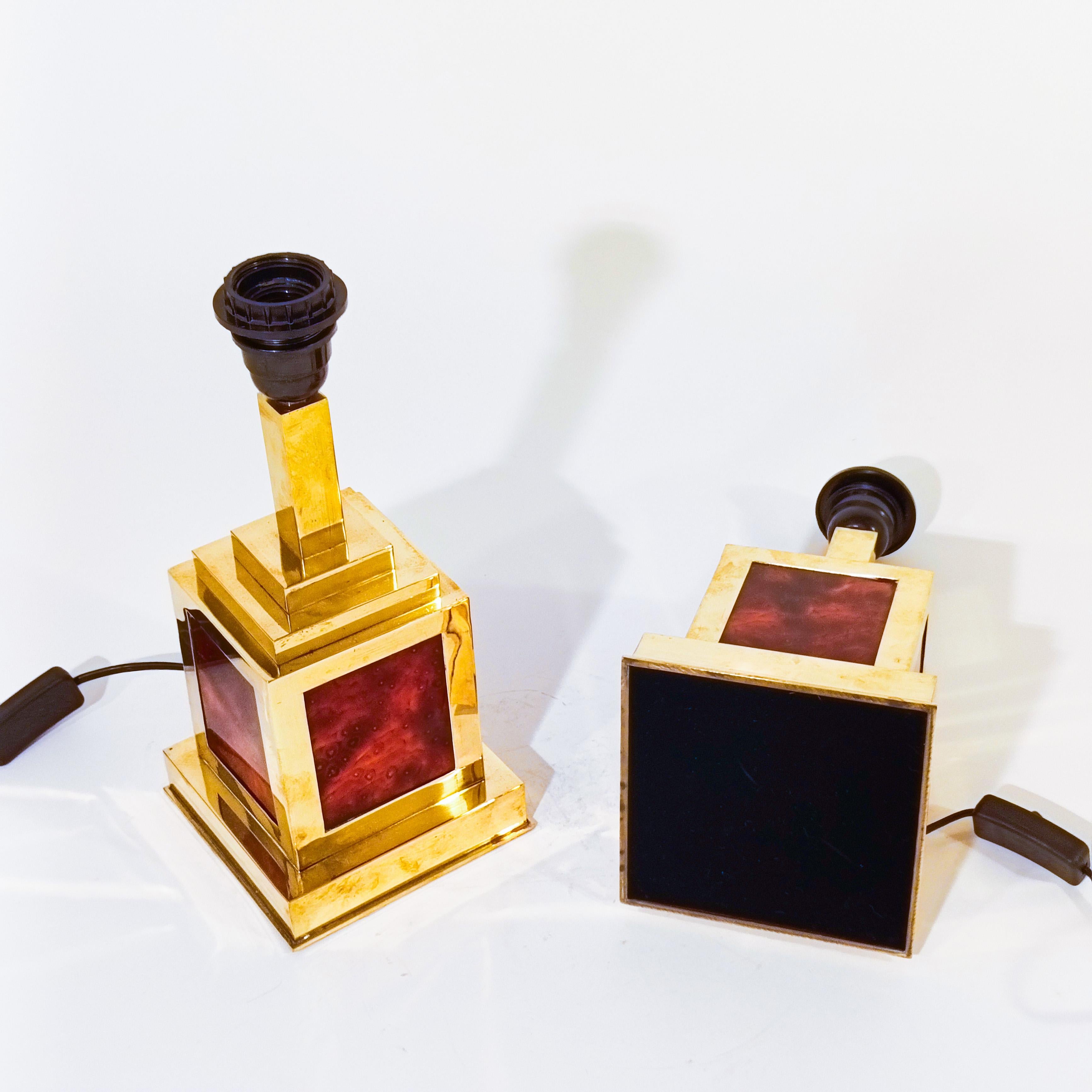 Romeo Rega. Hollywood Regency and Post-Modern table lamps, Italy, 1970s For Sale 5