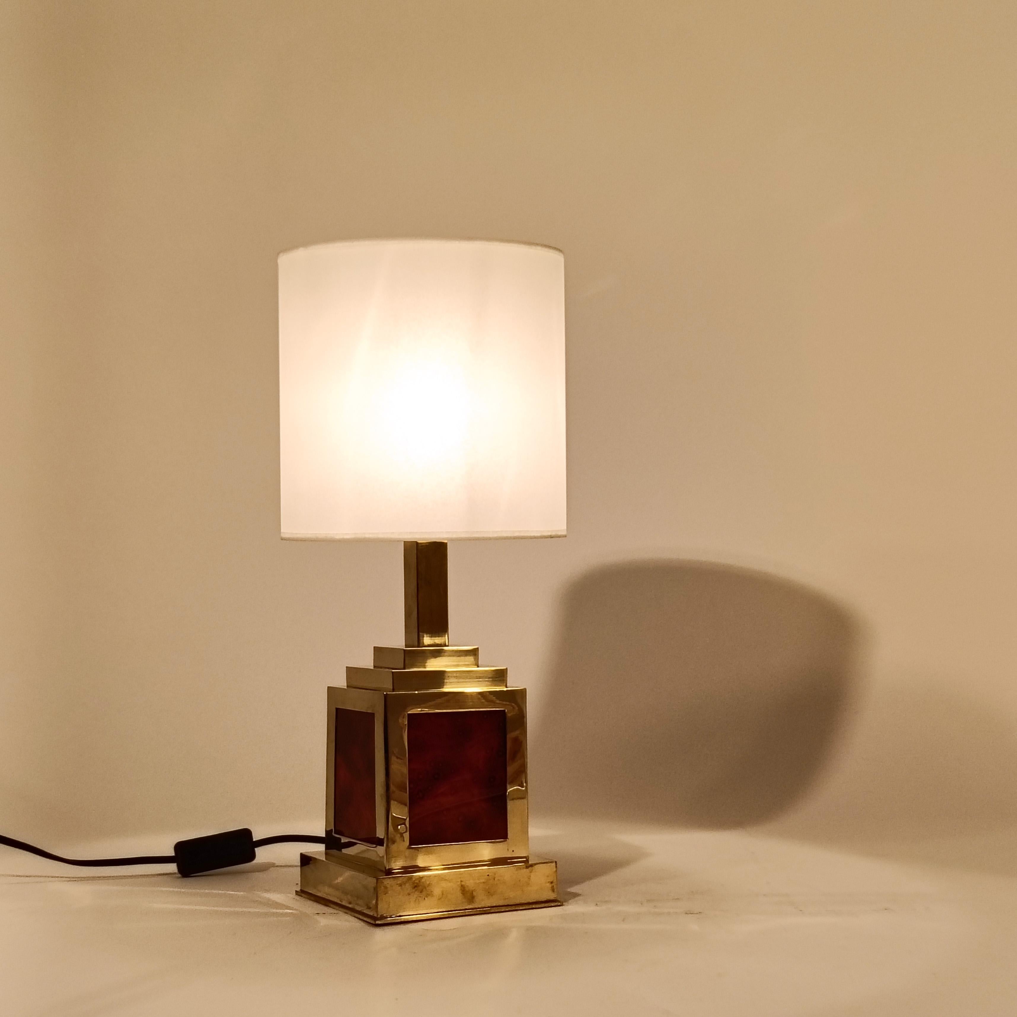 Metal Romeo Rega. Hollywood Regency and Post-Modern table lamps, Italy, 1970s For Sale