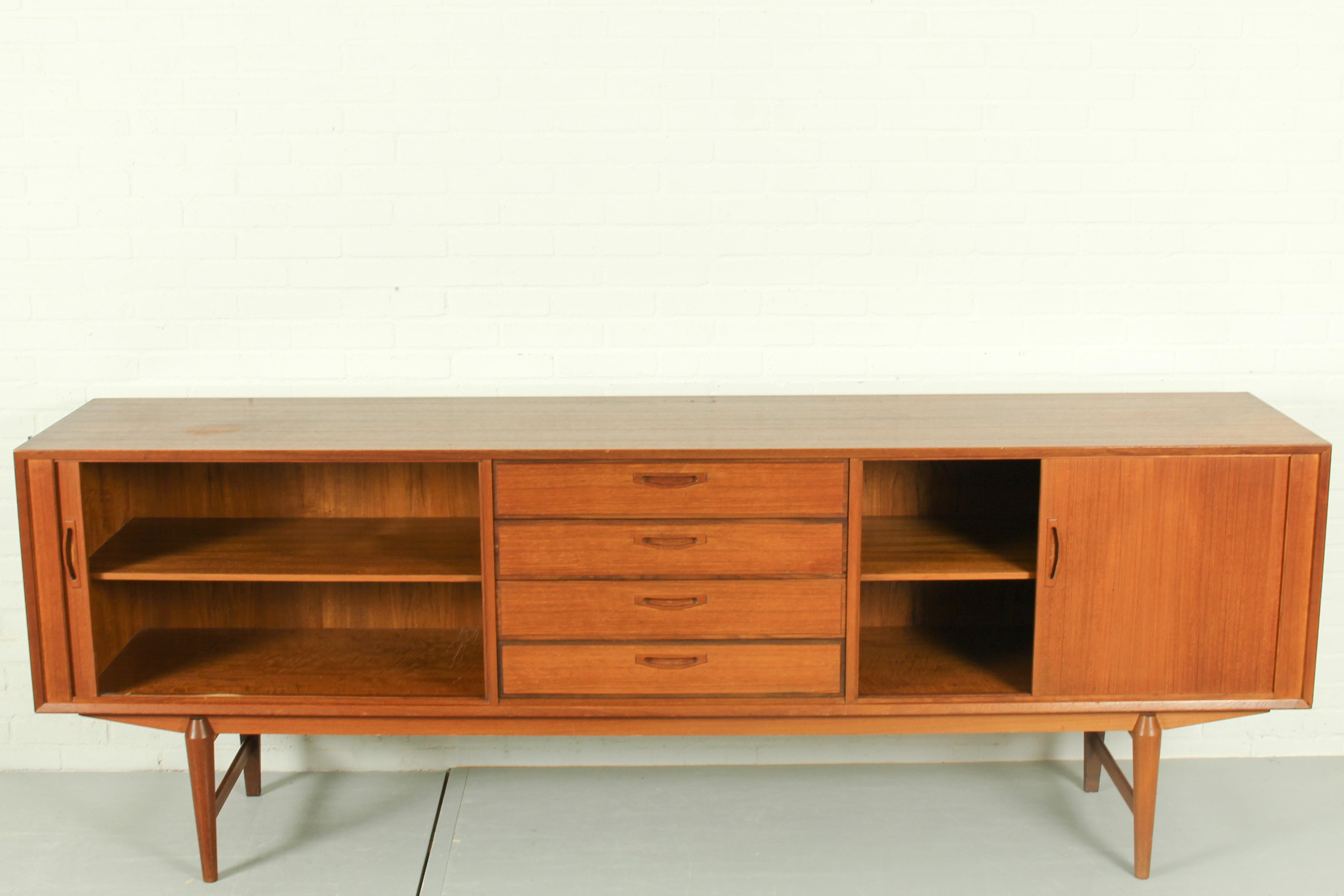 Mid-Century Modern Rome' sideboard by Omer Lefévre / OMF, Belgium 1960s For Sale