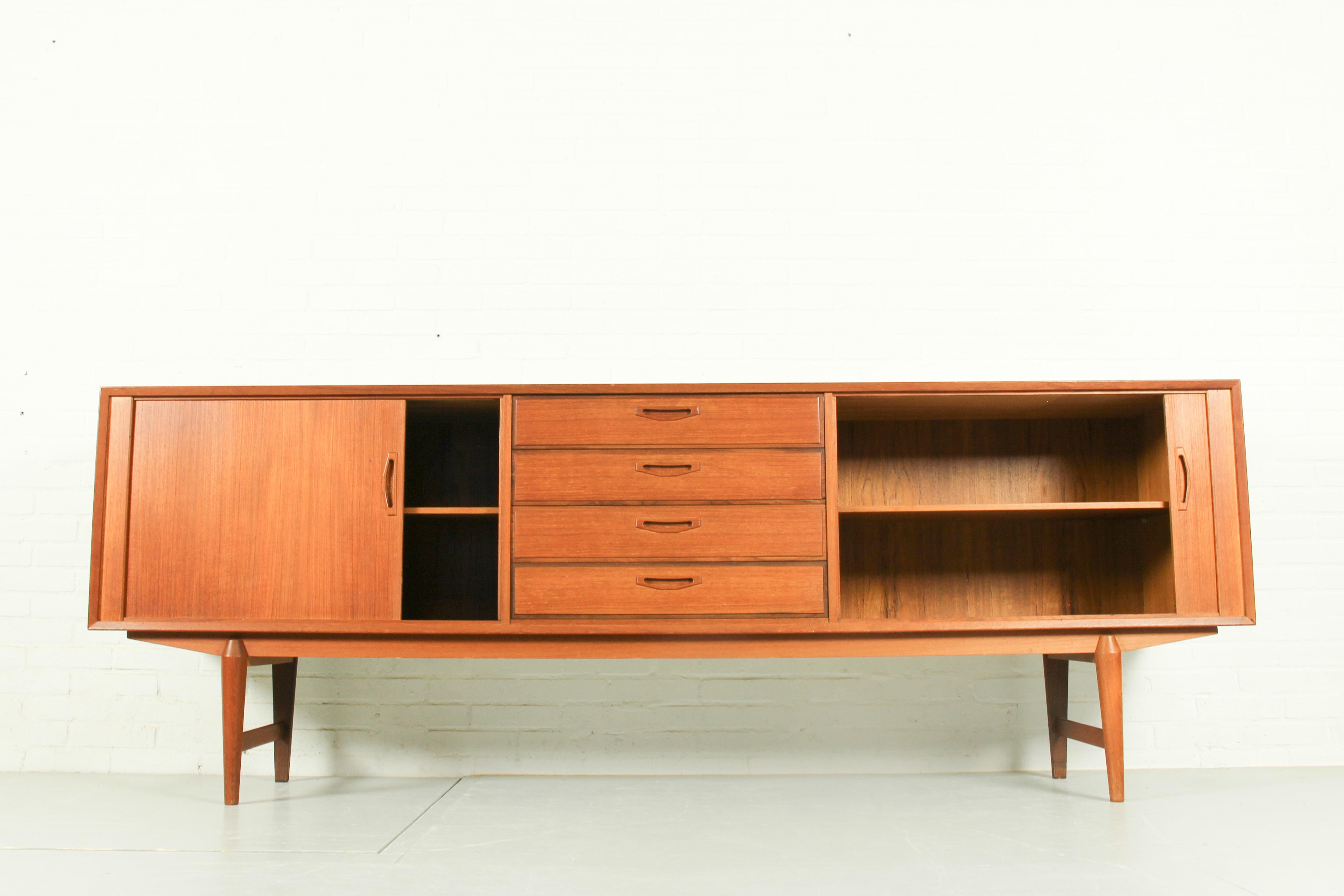 20th Century Rome' sideboard by Omer Lefévre / OMF, Belgium 1960s For Sale