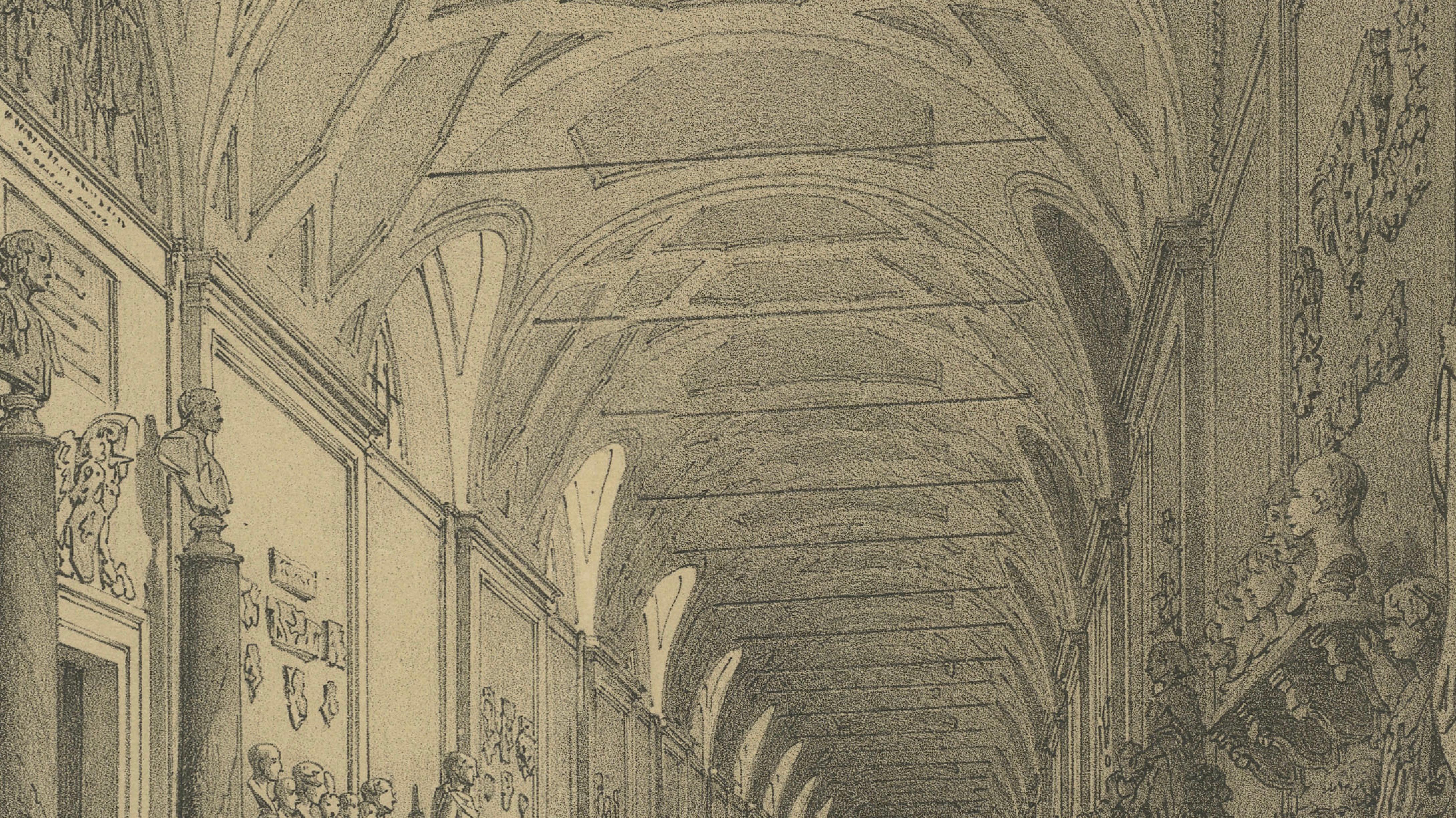 Rome Vatican Gallery – Classical Sculpture Interior, Benoist 1869