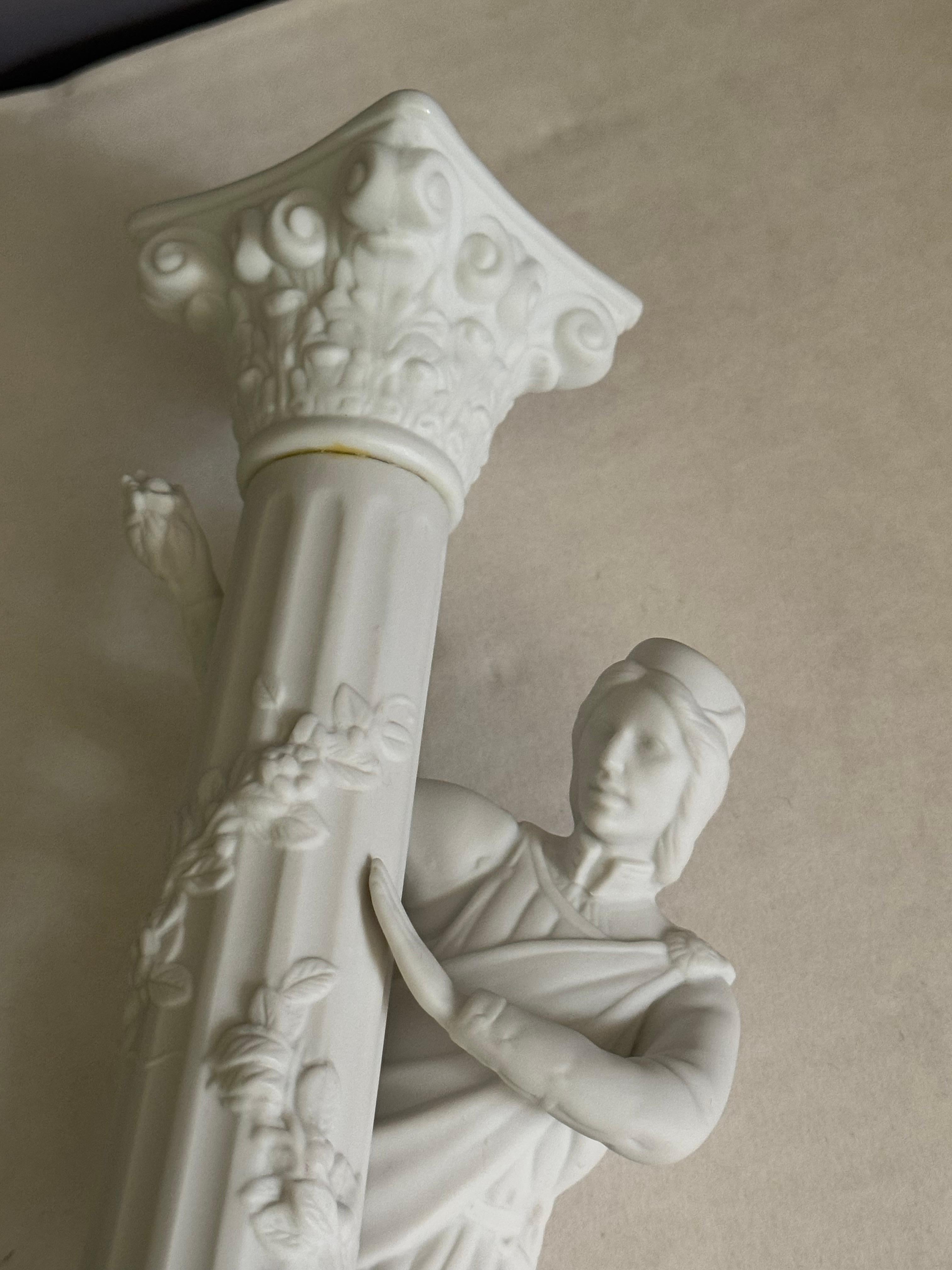 Statuette portacandele Romeo e Giulietta Franklin MInt 1986 in vendita 9