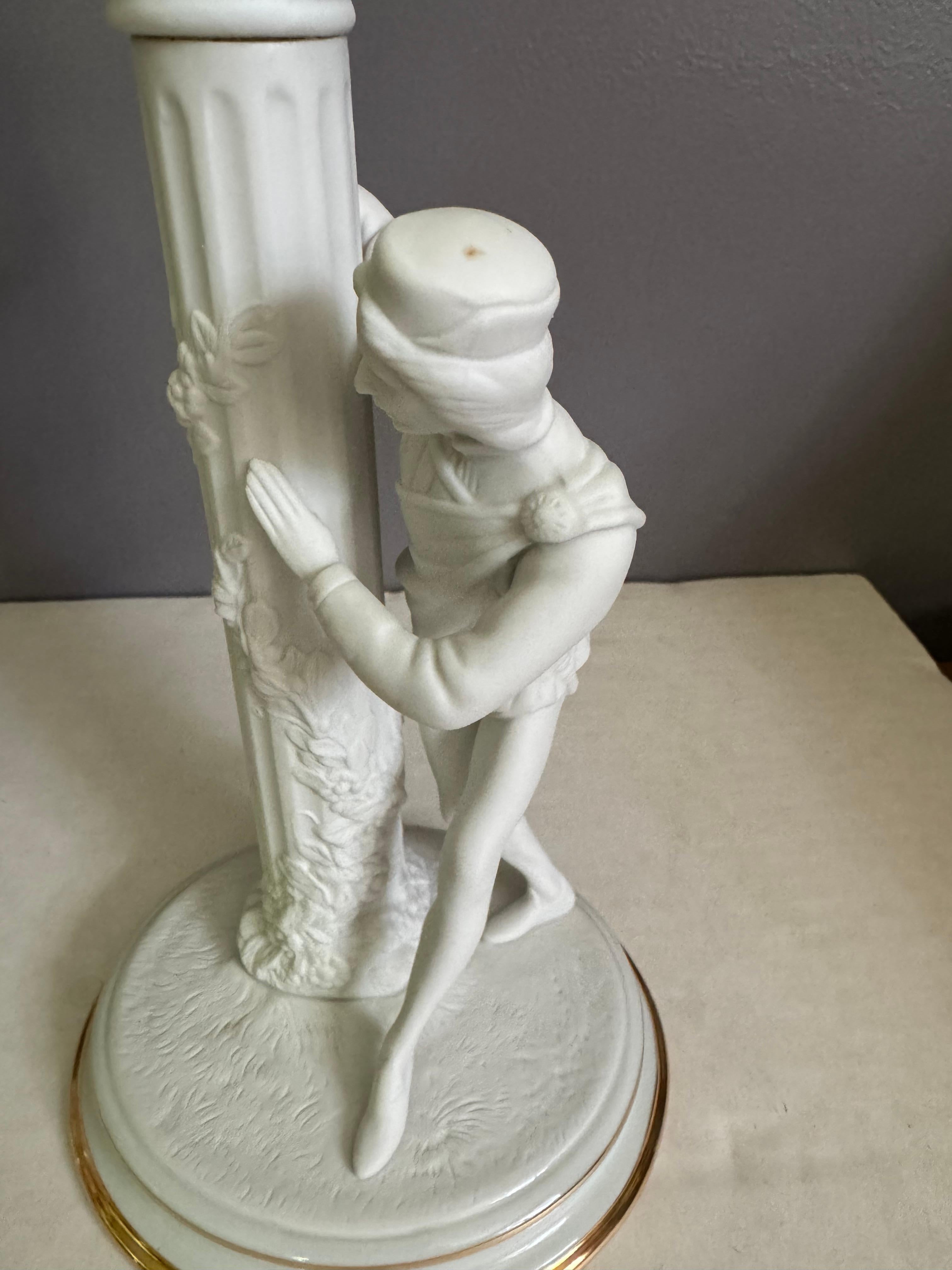 Anglo-giapponese Statuette portacandele Romeo e Giulietta Franklin MInt 1986 in vendita