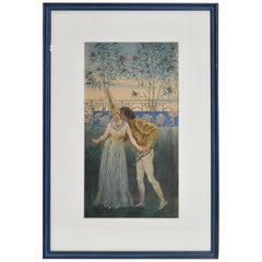 Romeo e Giulietta Acquerello di Liam Watson, 1910 circa
