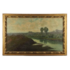 Landschaft mit Fluss 20. Jahrhundert