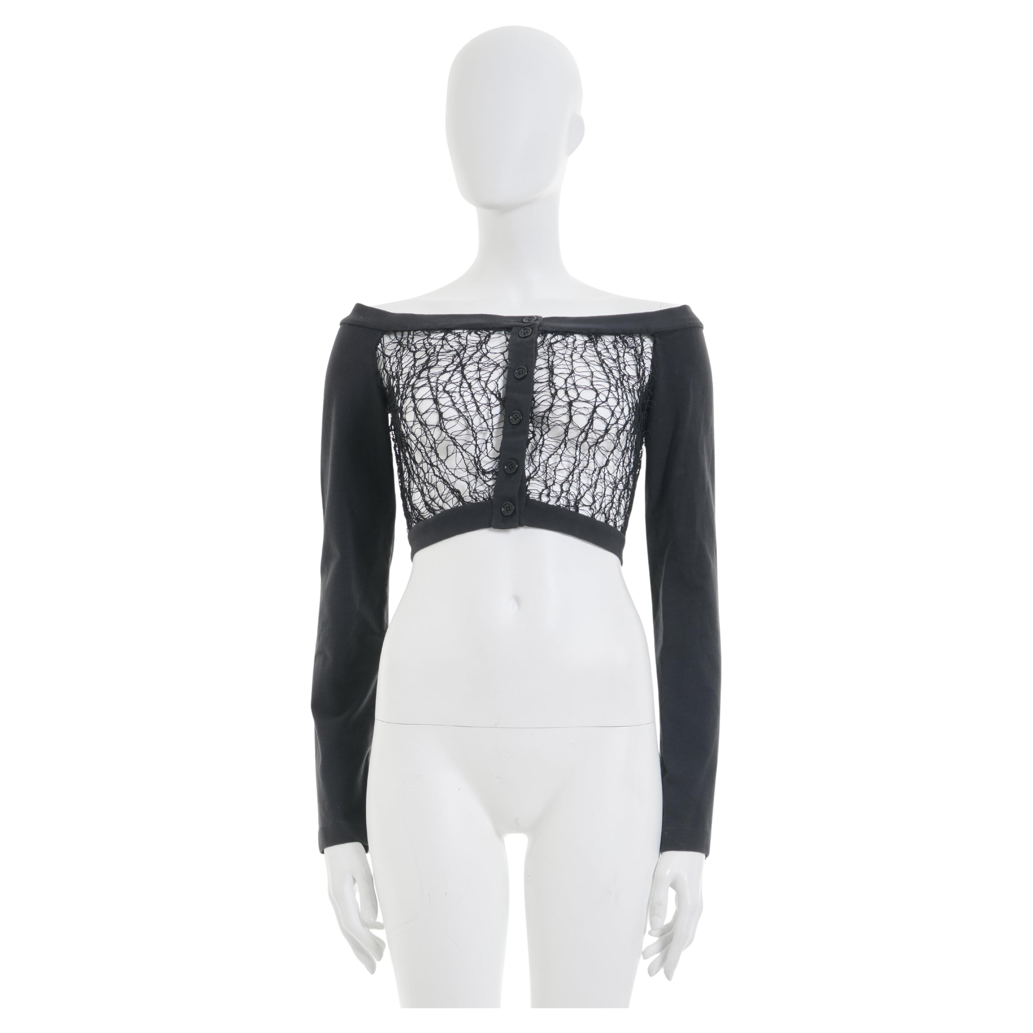 Romeo Gigli 1990’s Black Cut Out Top