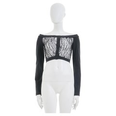 Romeo Gigli 1990's Black Cut Out Top