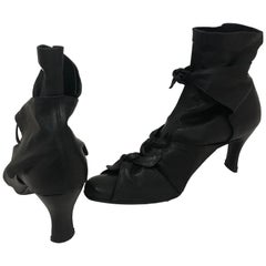 Romeo Gigli Stivali in pelle nera 36,5