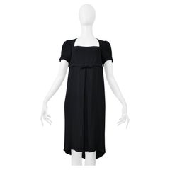 Romeo Gigli Black Short Sleeved Short Dress 1997
