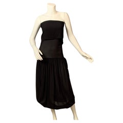 Romeo Gigli - Robe ou jupe en mousseline de soie noire