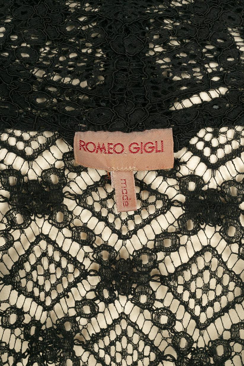 Gilet noir Romeo Gigli en vente 2