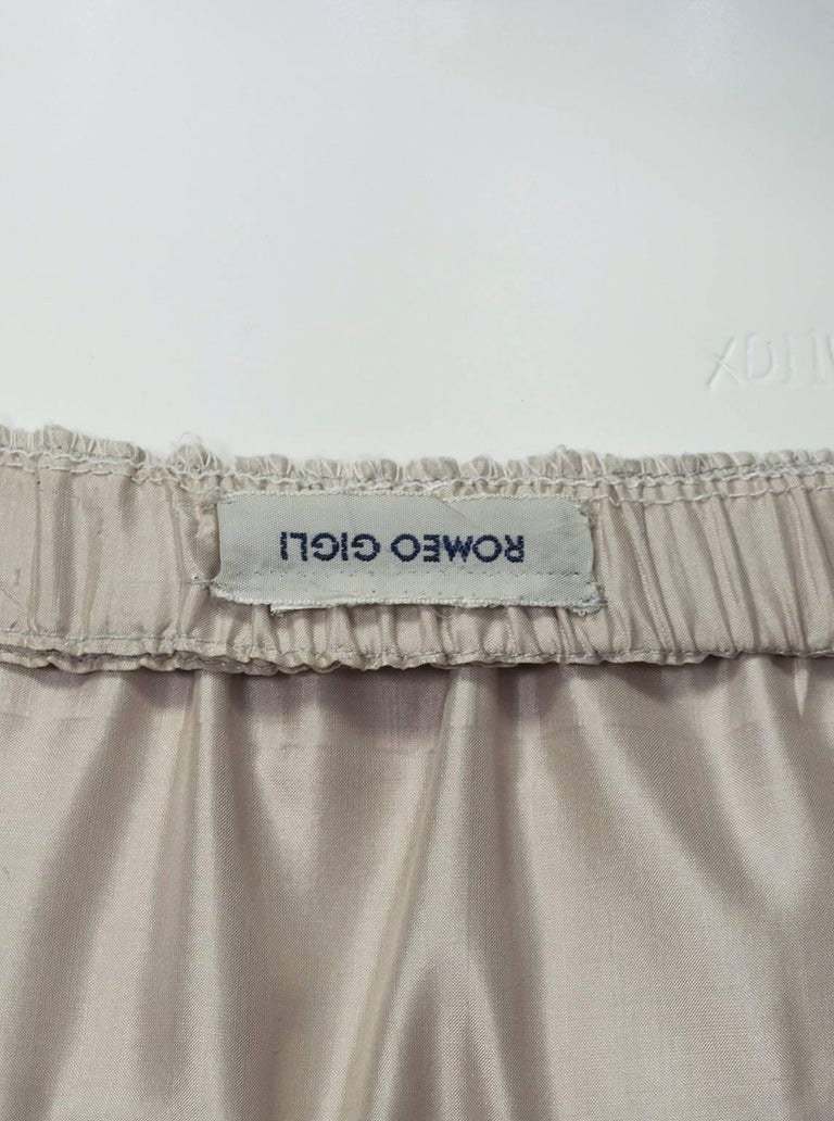Romeo Gigli Silk Origami Midi Skirt, 1990s at 1stDibs