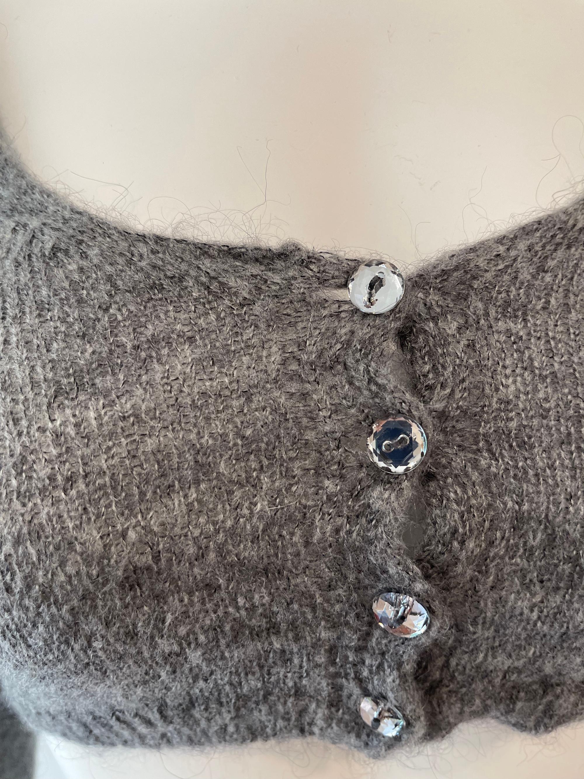 Romeo Gigli cropped sweater In Excellent Condition For Sale In Austin, TX