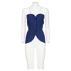 ROMEO GIGLI early 90's bustier with moiré effect ROMEO GIGLI early 90's bustier with moiré effect