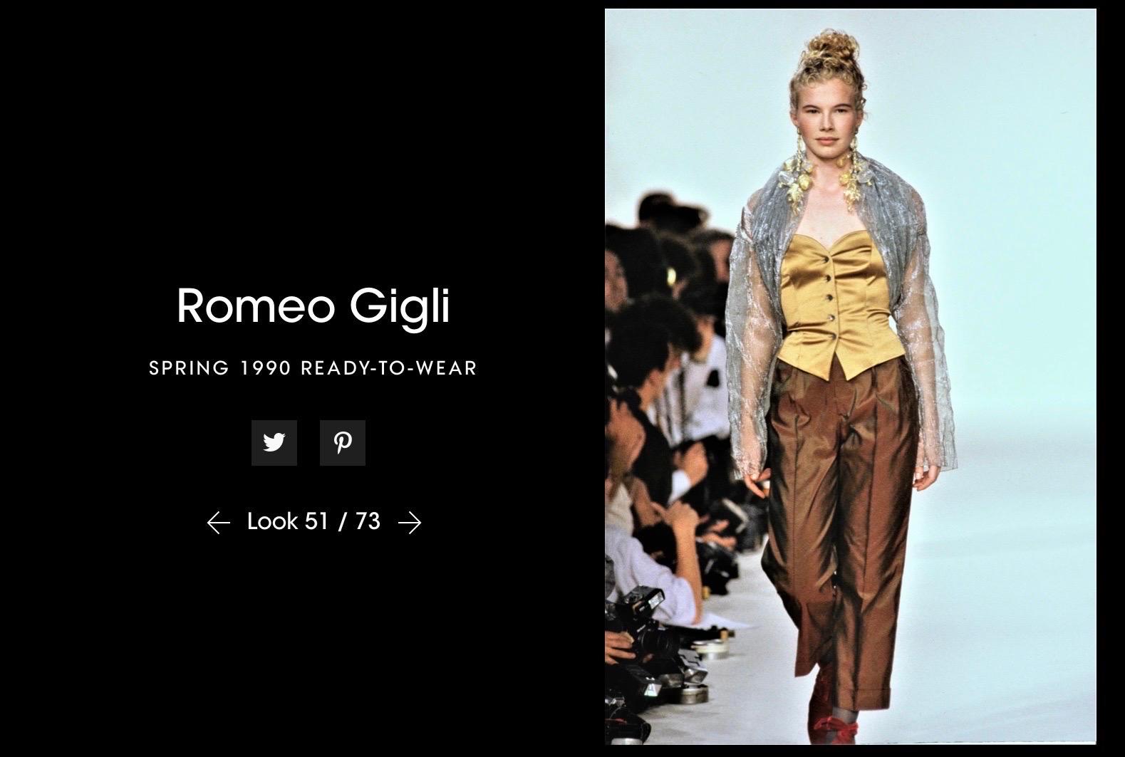 Romeo Gigli iconic SS 1990 skirt and top co ord Set 7