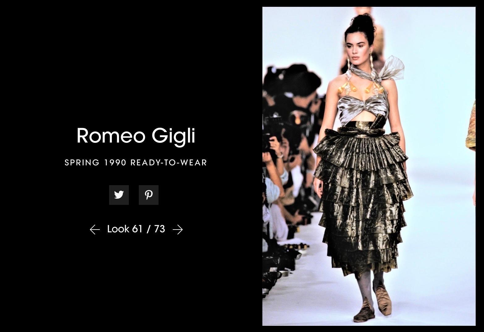 Romeo Gigli iconic SS 1990 skirt and top co ord Set 8