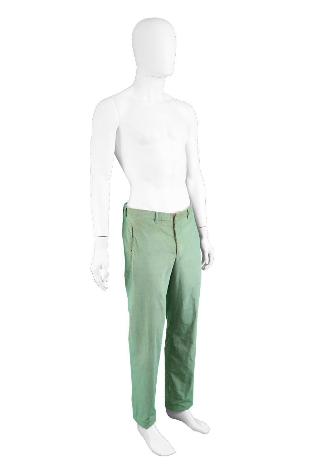 iridescent green pants