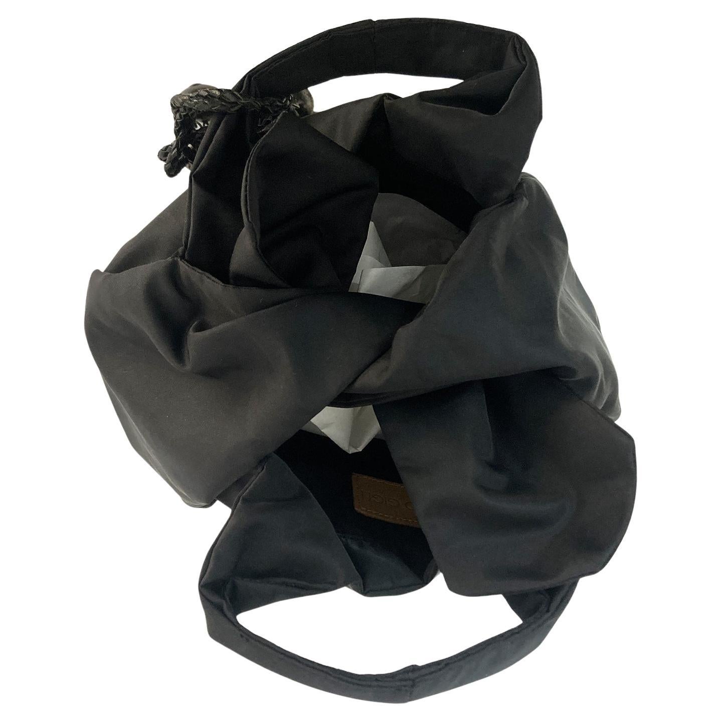 Romeo Gigli Nylon Black Mini Bag With Charms NWT 2000s For Sale 3