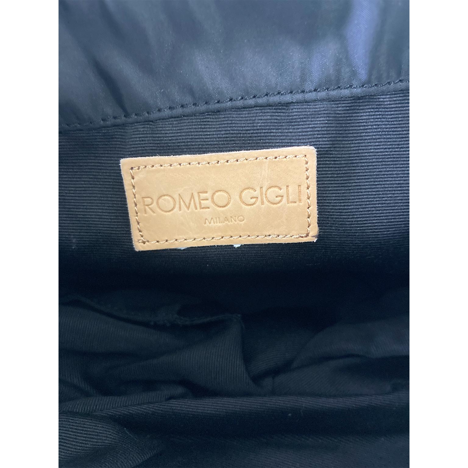 Romeo Gigli Nylon Black Mini Bag With Charms NWT 2000s For Sale 5
