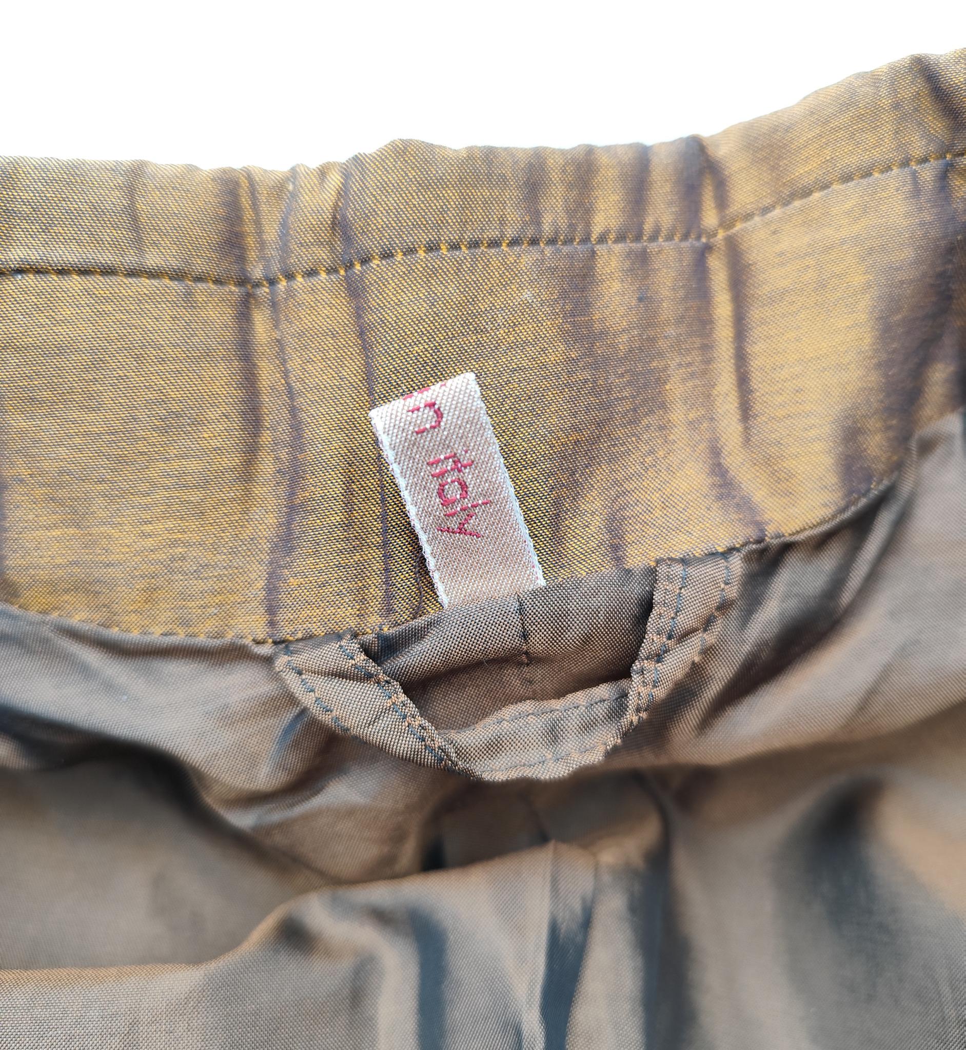 Romeo Gigli S/S 1990 bronzefarbener Langblazer im Angebot 13