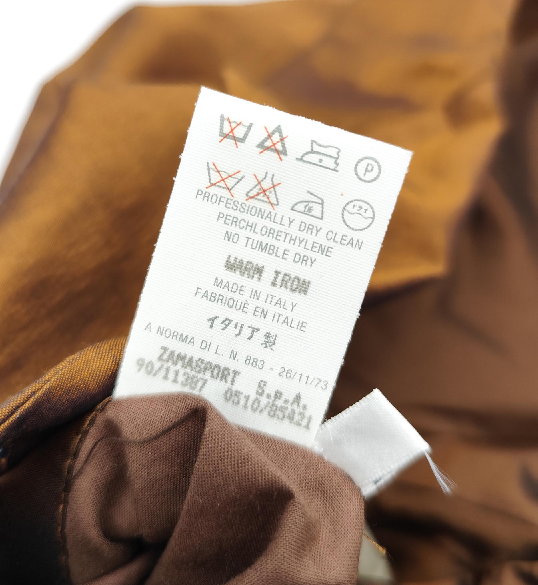 Romeo Gigli S/S 1990 bronzefarbener Langblazer im Angebot 15