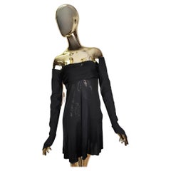 Romeo Gigli S/S 1996 runway black long gloves