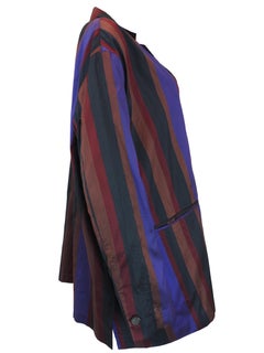 Romeo Gigli Silk Striped Blazer