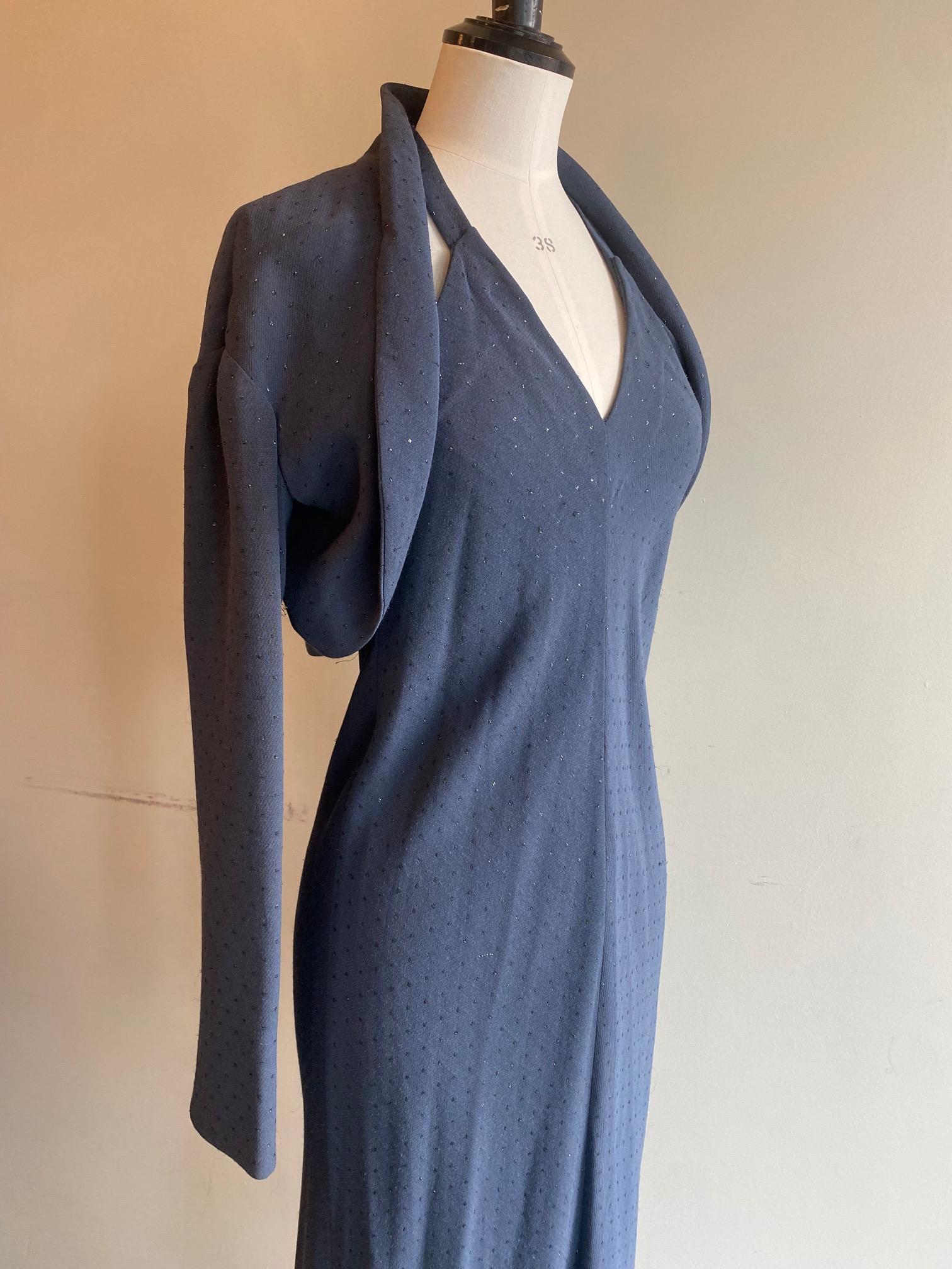 Romeo Gigli Maxi Vestido y Bolero Destello en venta 1