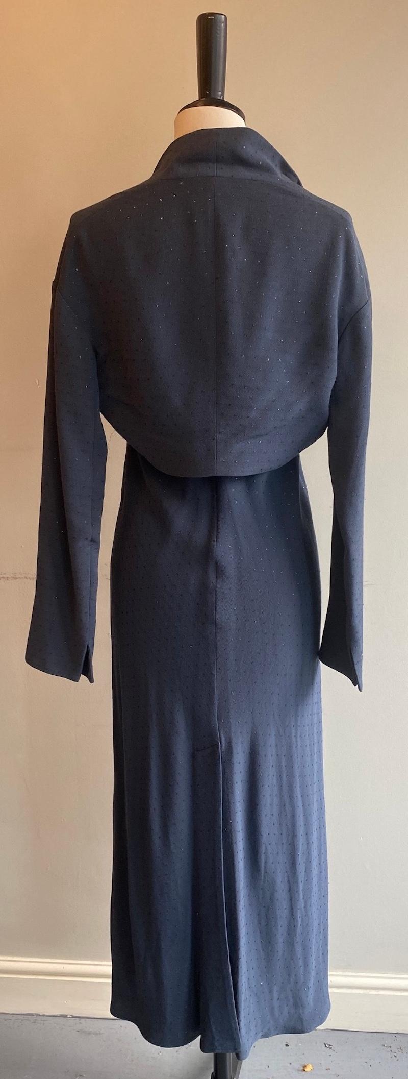 Romeo Gigli Maxi Vestido y Bolero Destello en venta 4