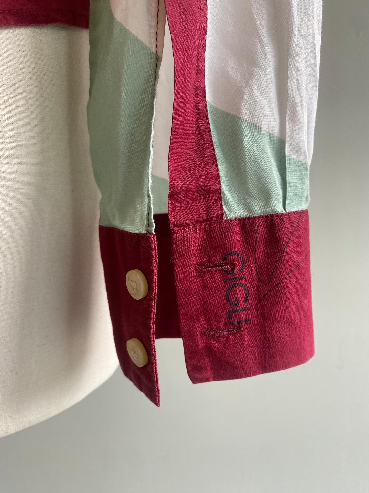 Romeo Gigli Vintage-Baumwollhemd im Angebot 1