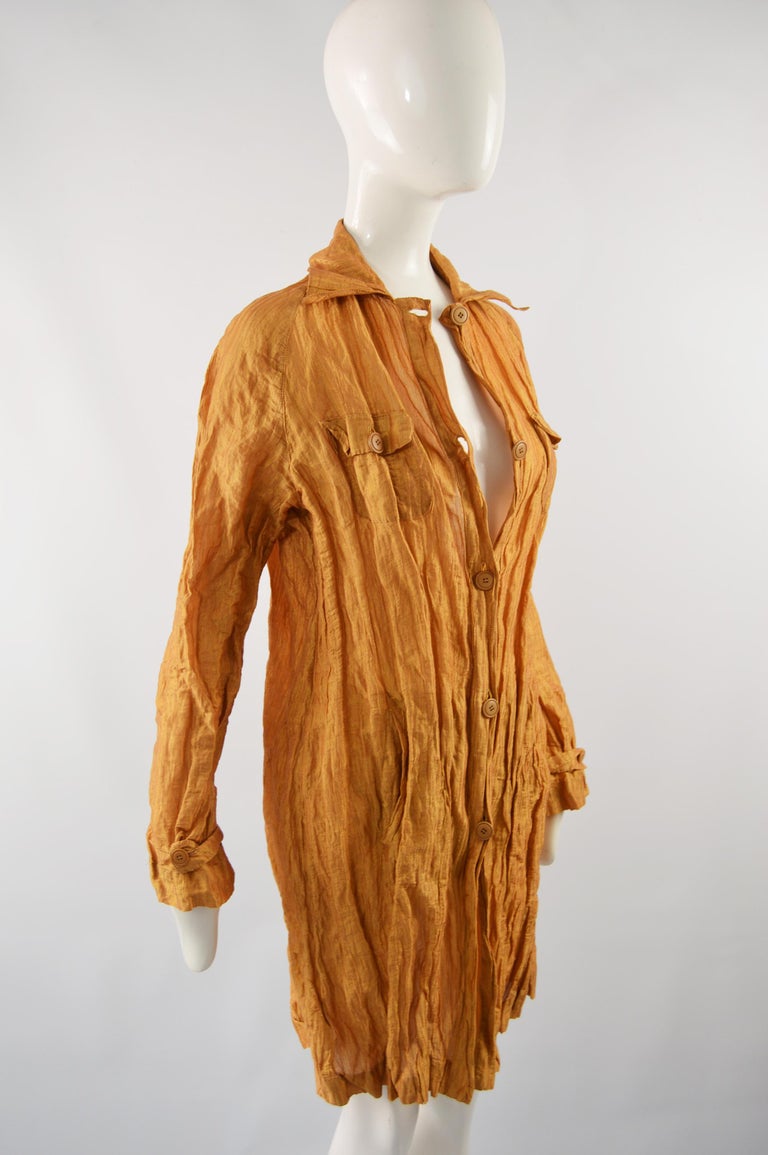 Romeo Gigli Vintage Crinkled Jacket For Sale at 1stDibs