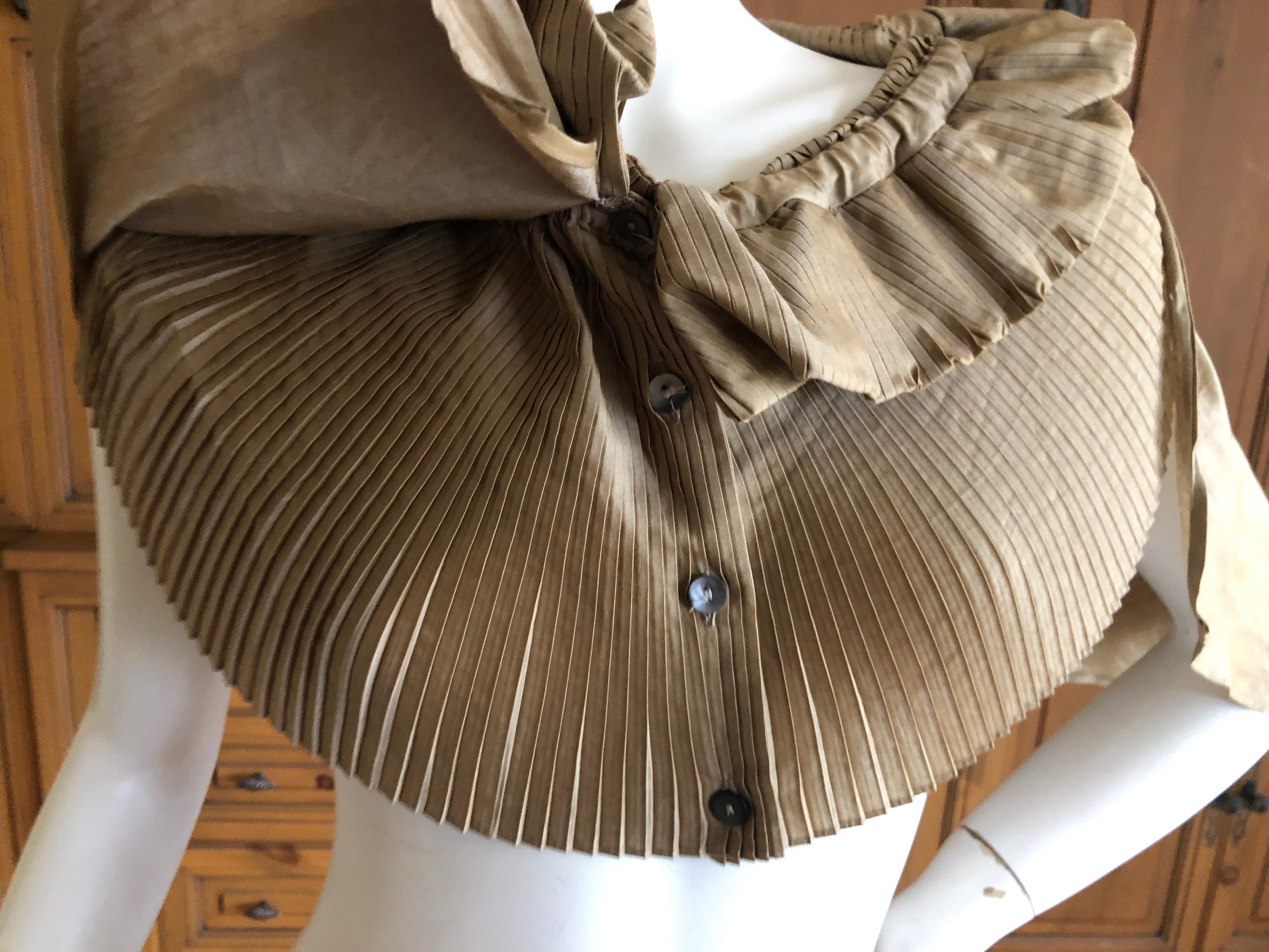 Romeo Gigli Vintage Pleated Ruffled Collar For Sale 2