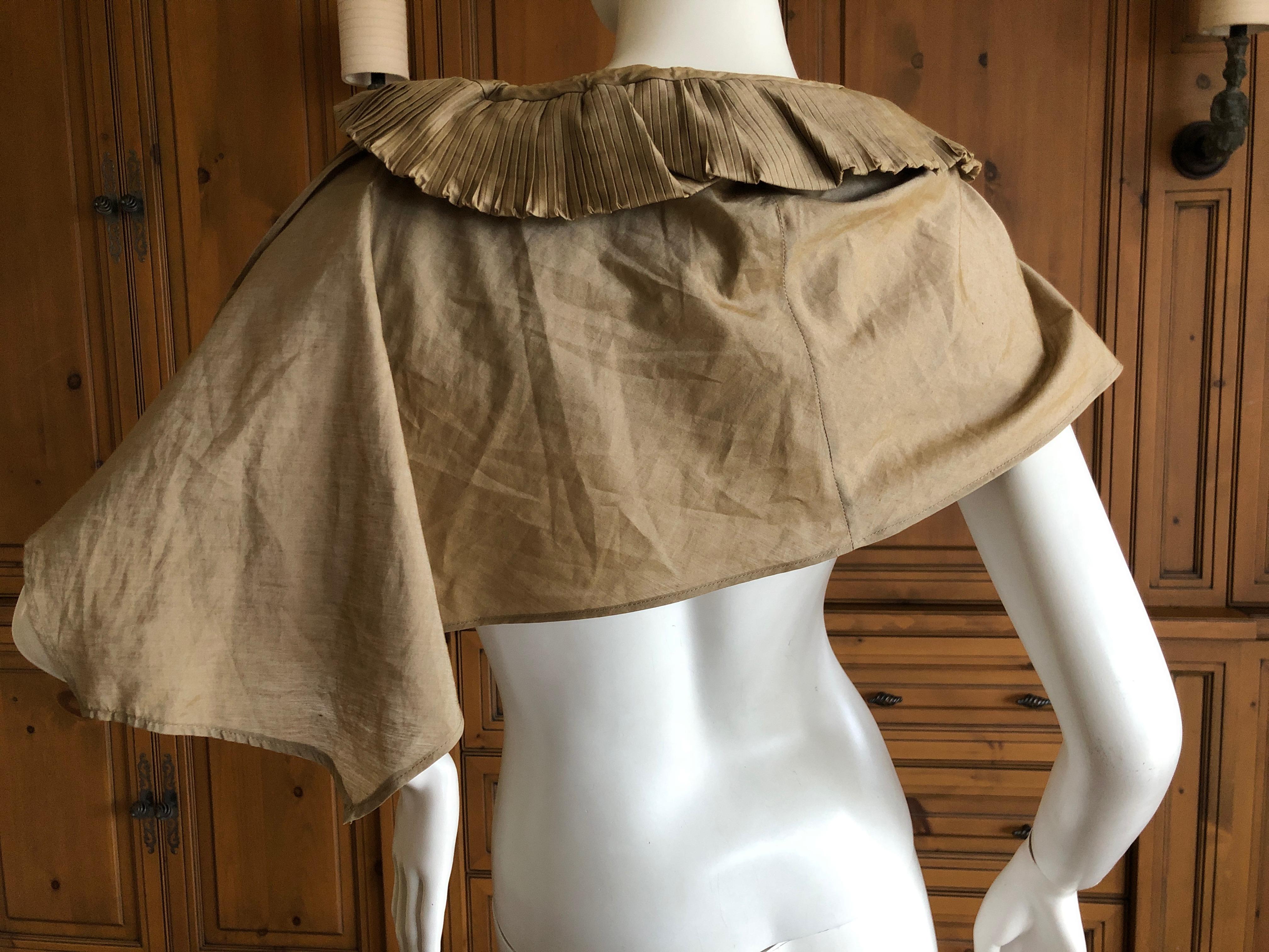 Romeo Gigli Vintage Pleated Ruffled Collar For Sale 3