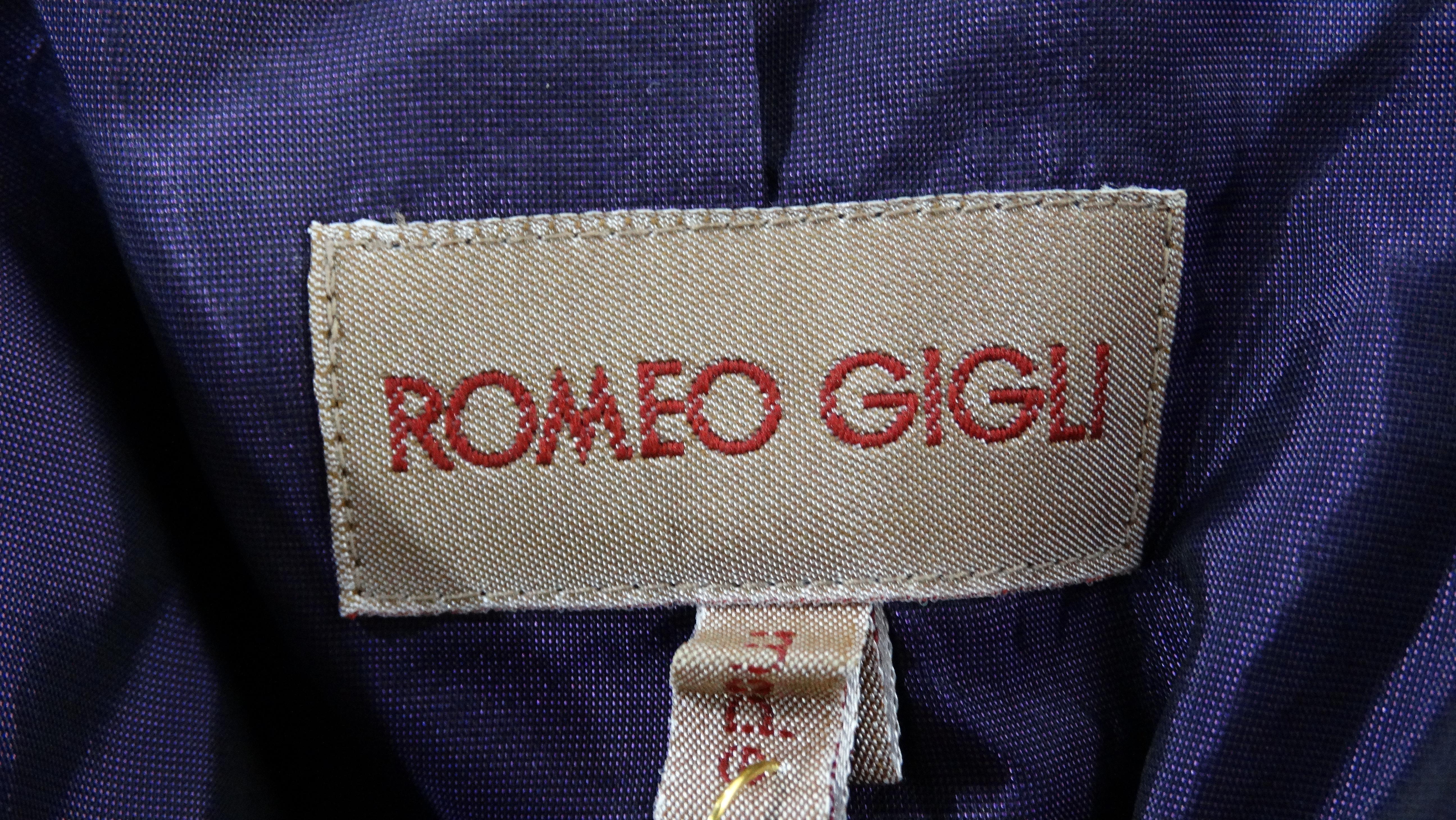 Romeo Gigli - Blazer violet vintage en vente 1