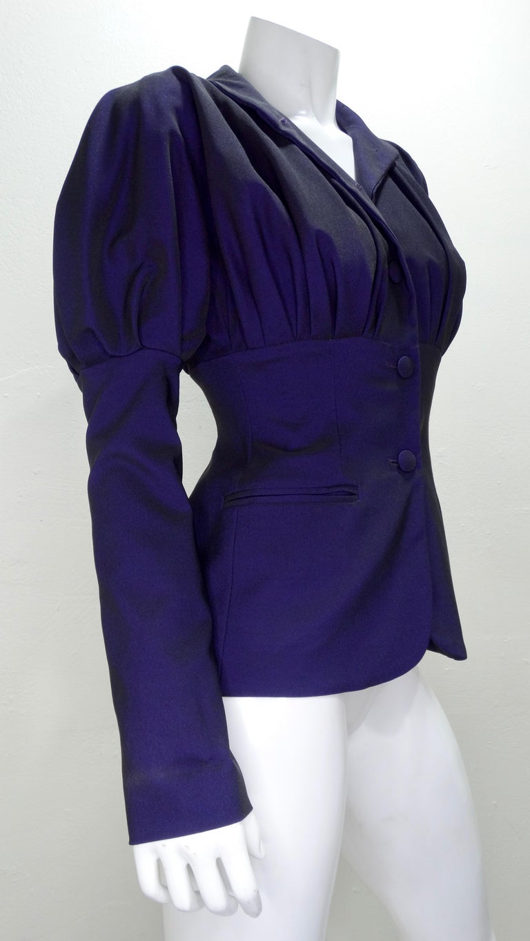 Romeo Gigli Vintage Purple Blazer For Sale at 1stDibs
