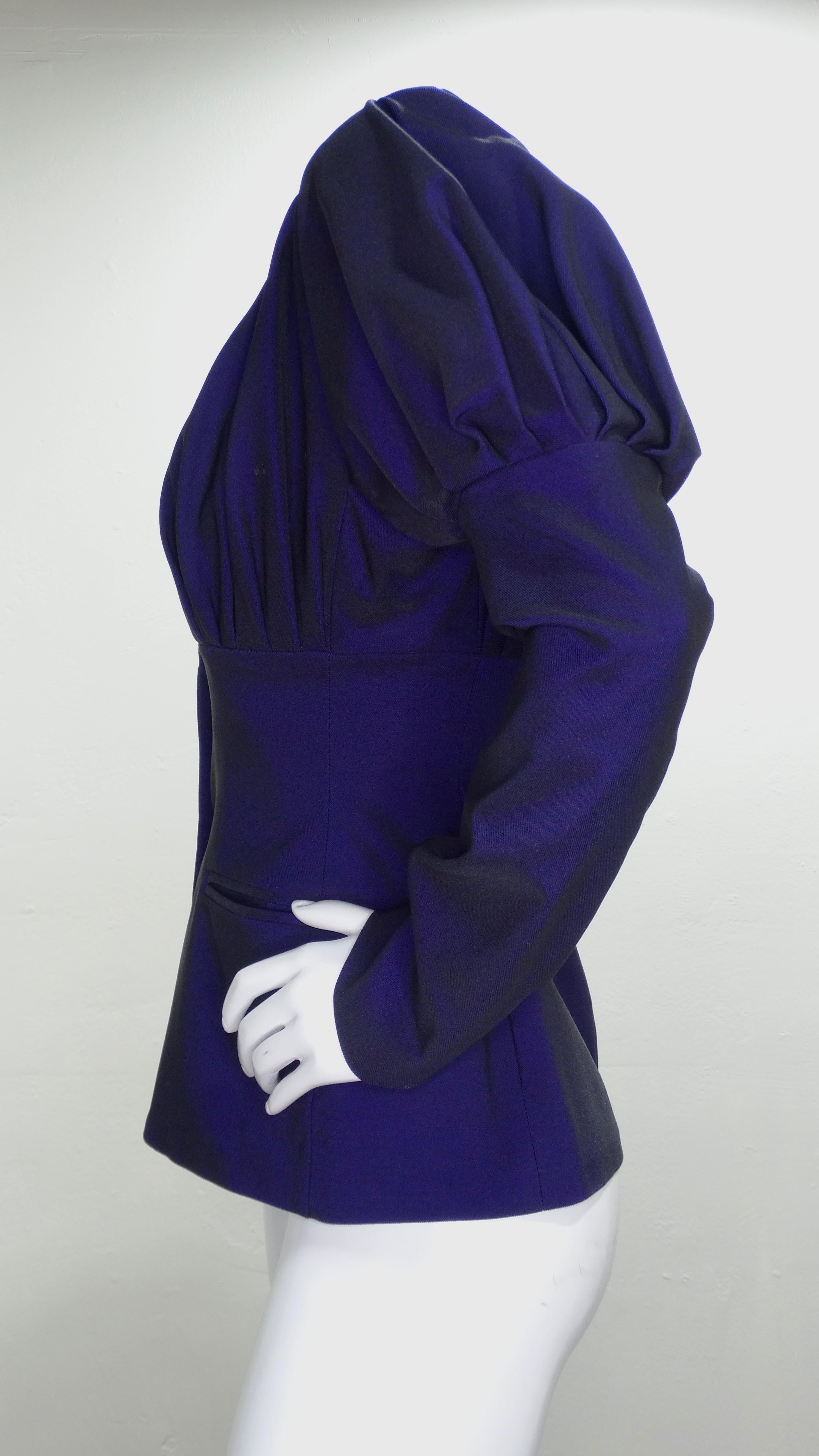 Romeo Gigli Vintage Purple Blazer For Sale 3