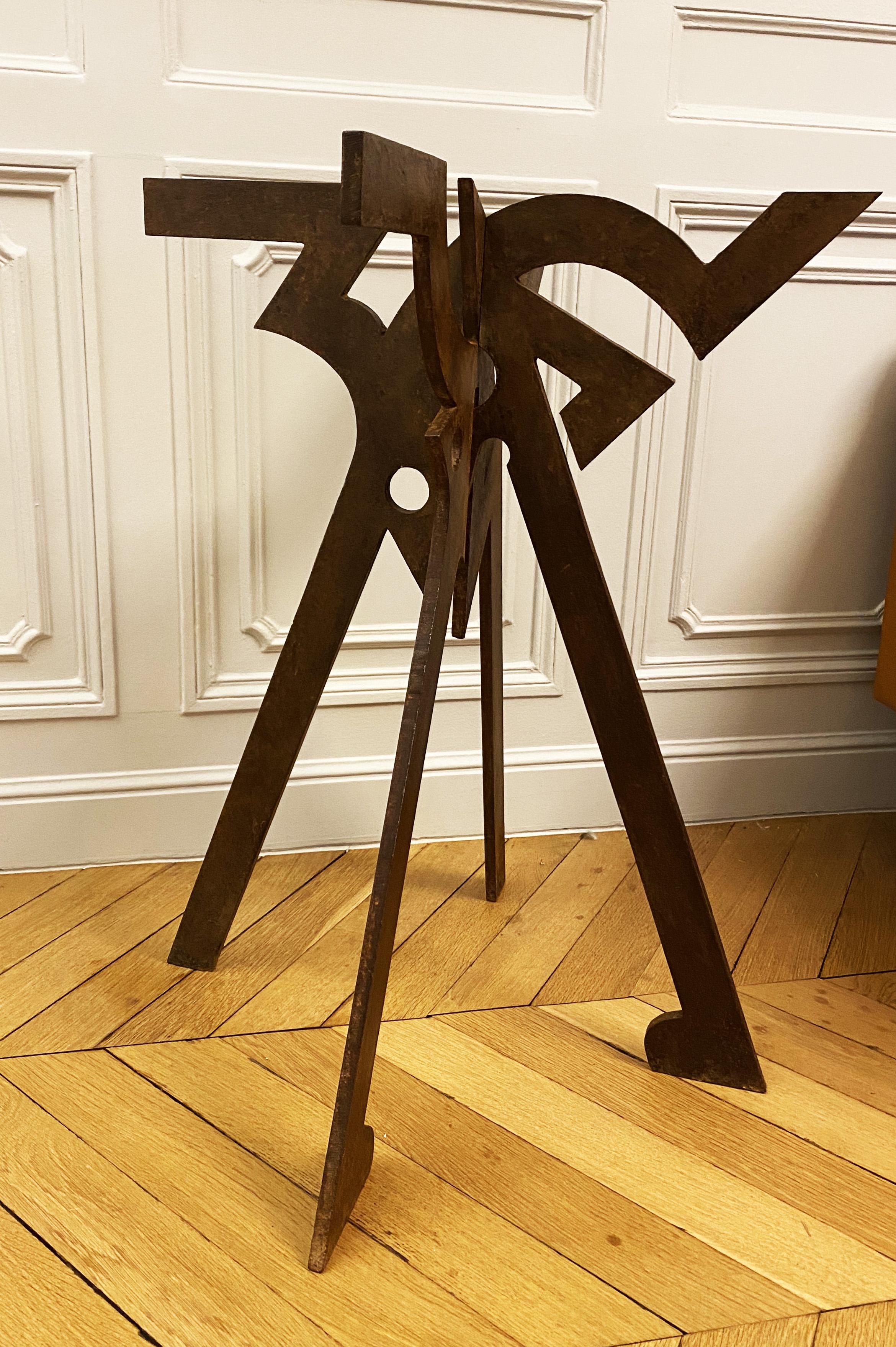 Base de table de salle à manger brutaliste par Pucci De Rossi pour Contour Editions, 1980 Bon état - En vente à Lille, FR
