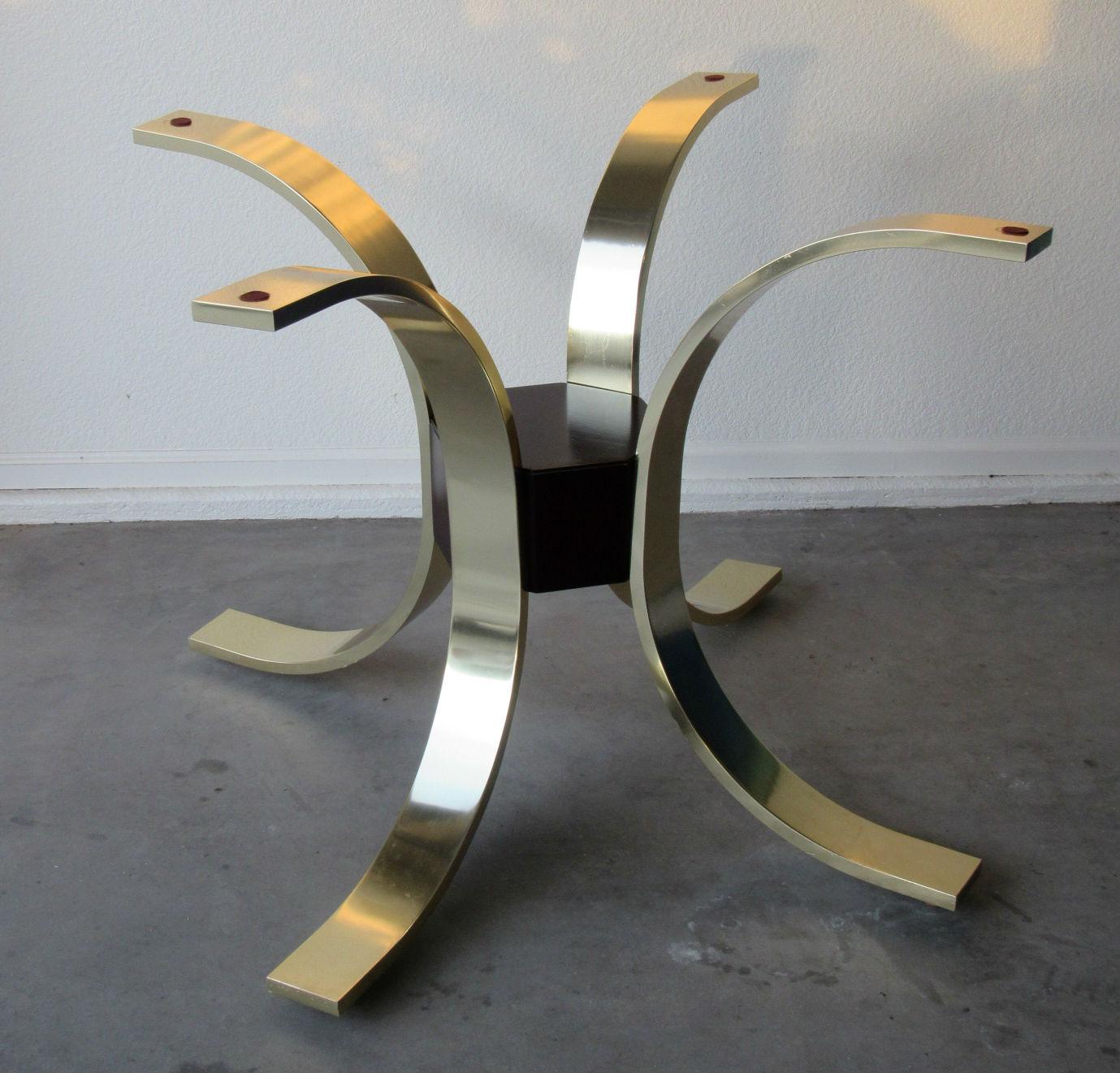 Italian Modernist Table Base attributed to Romeo Rega 1970s.   