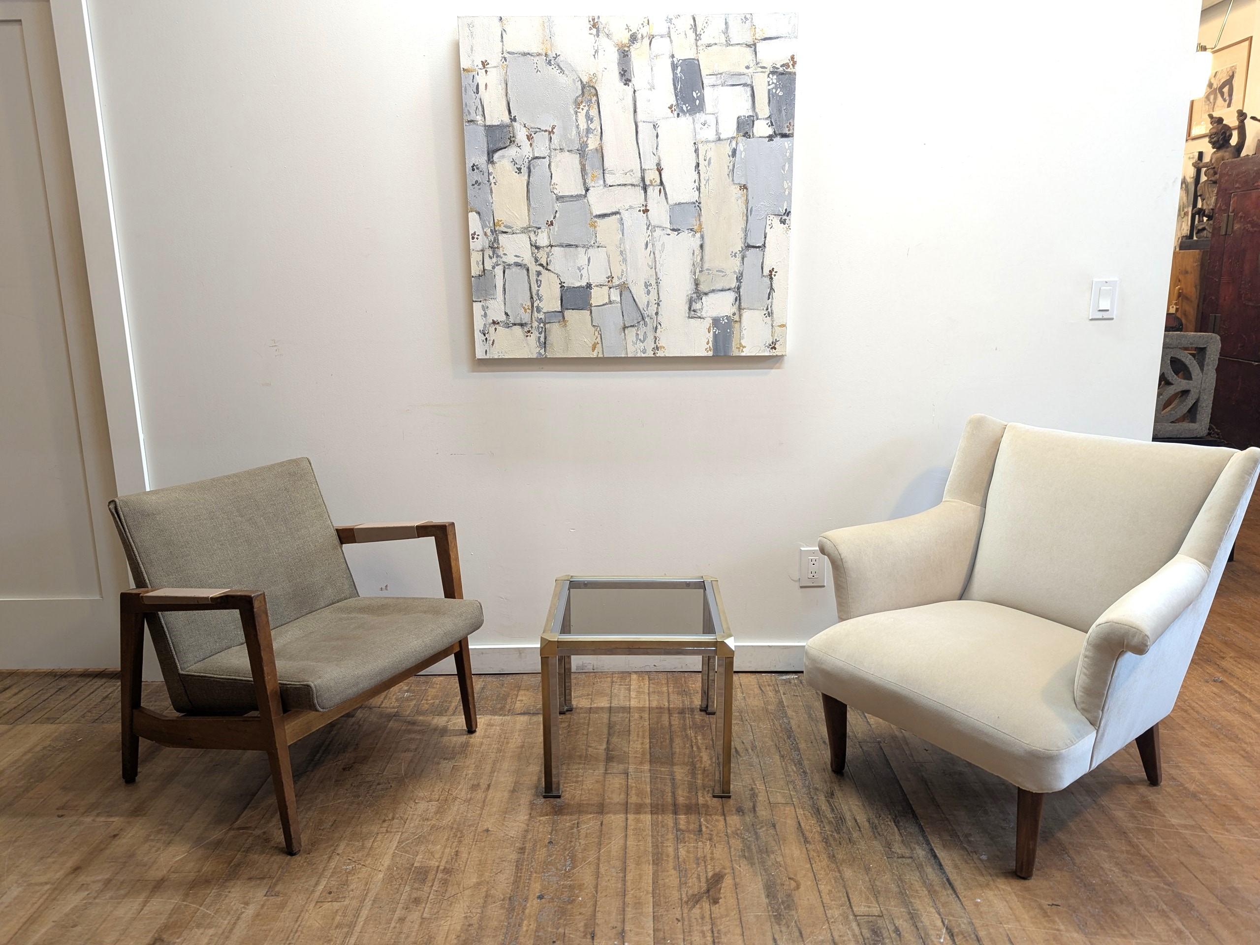 Table d'appoint Romeo Rega en laiton, chrome et verre en vente 5