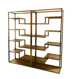 Romeo Rega Brass Etagere, Italy 1970s